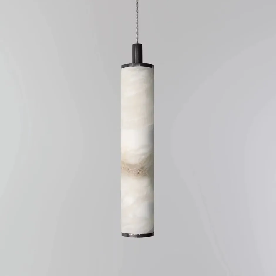 Alabaster Cylinder Pendant — Lighting