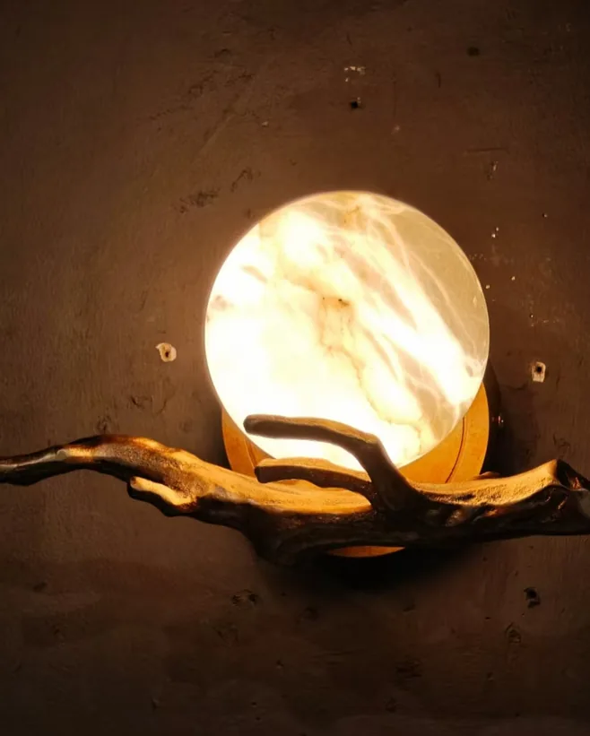 Alabaster Wall Ball — Lighting