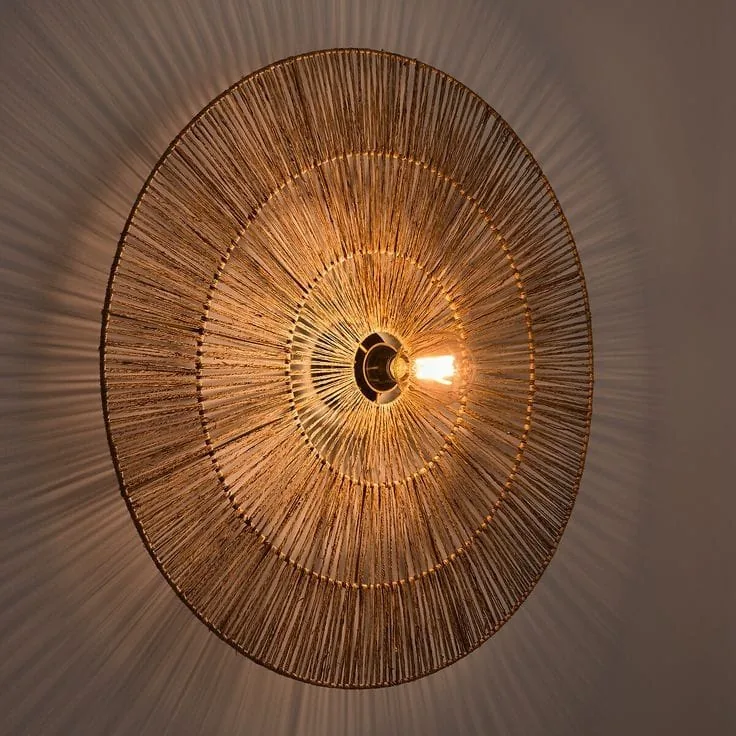 Woven Disc Pendant — Lighting