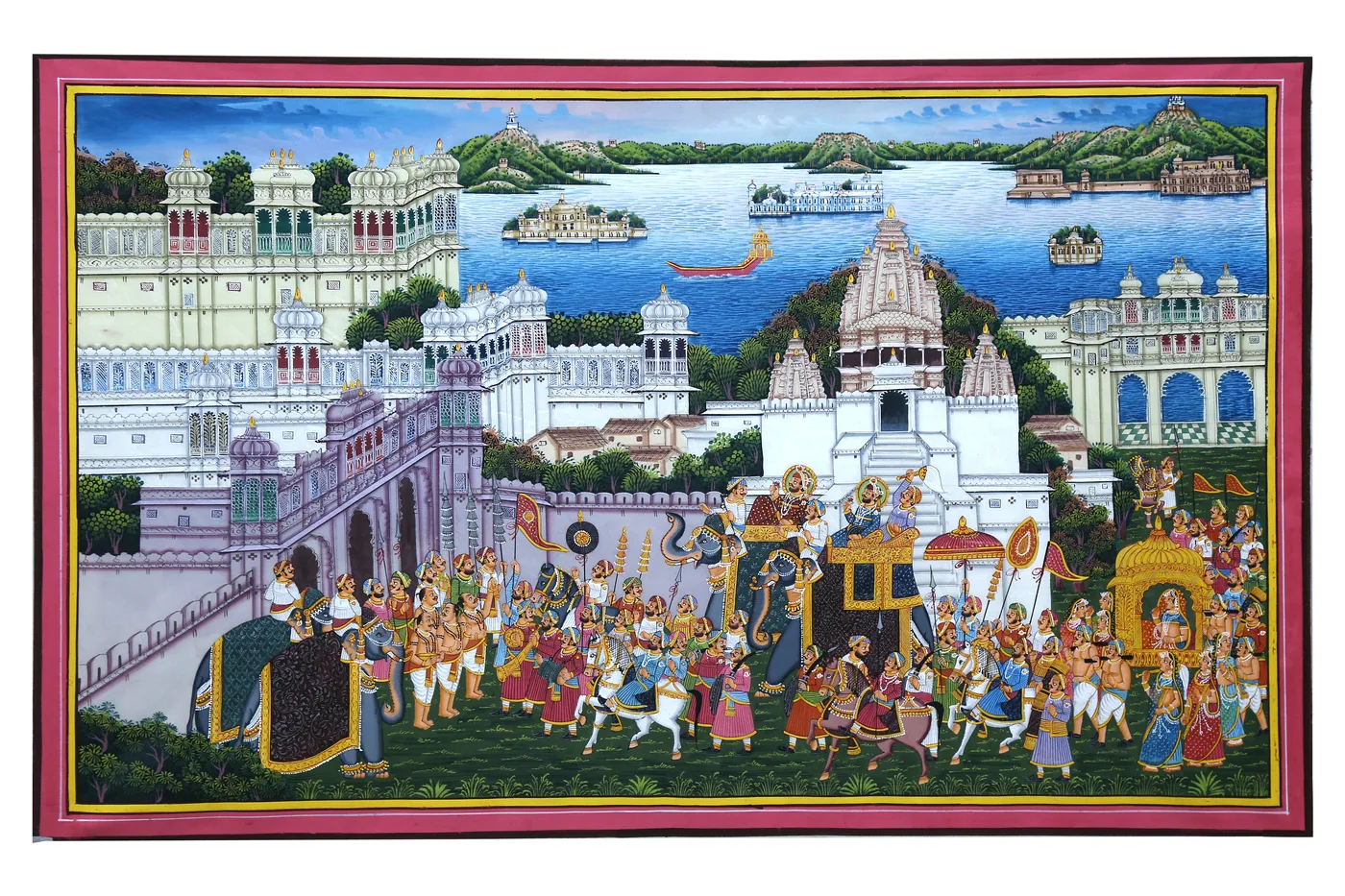 Royal Procession — Pichwai painting