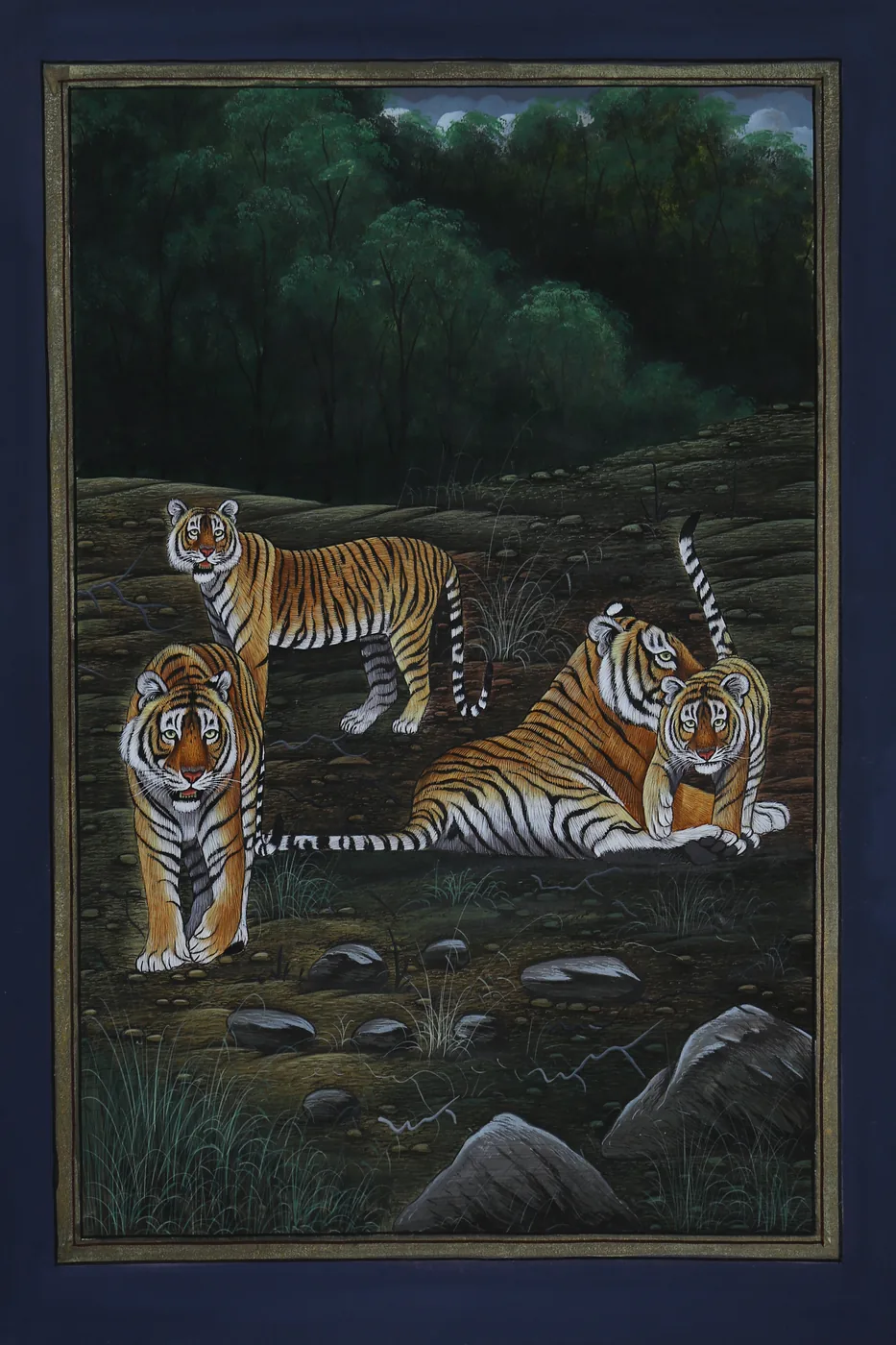 Tigers Landscape — Pichwai painting